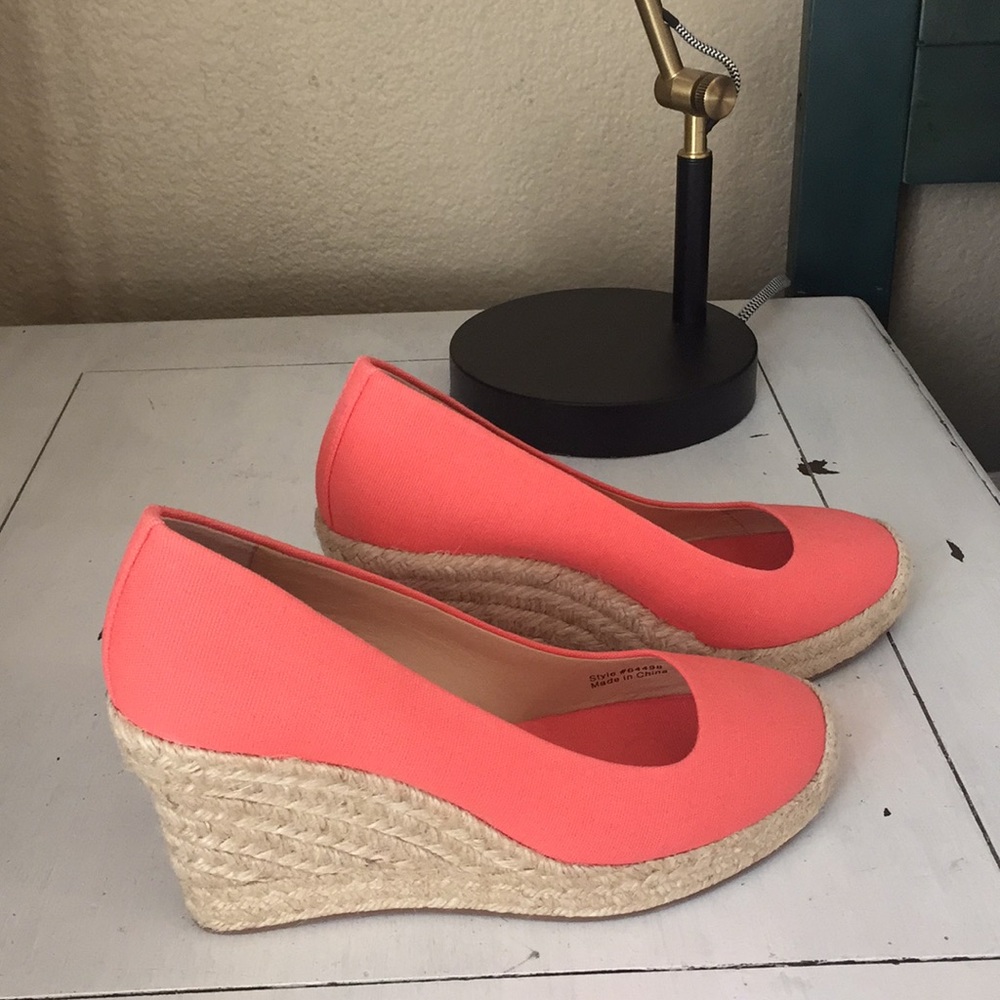 J.CREW Canvas Espadrille Wedges